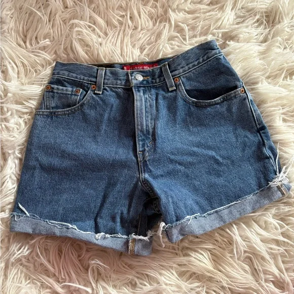 Levi’s 550 Relaxed Fit High Rise Denim Shorts Size 8 M - Picture 2 of 6